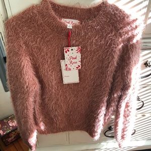 Pink Rose Womens Sweater
